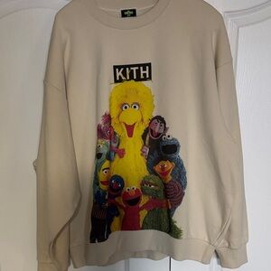 Kith Beige Sweater with Sesame Street Design